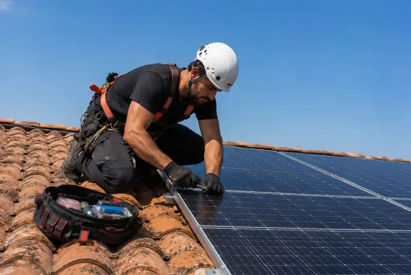 Maintenance et monitoring de panneaux solaires à Colombières-sur-Orb